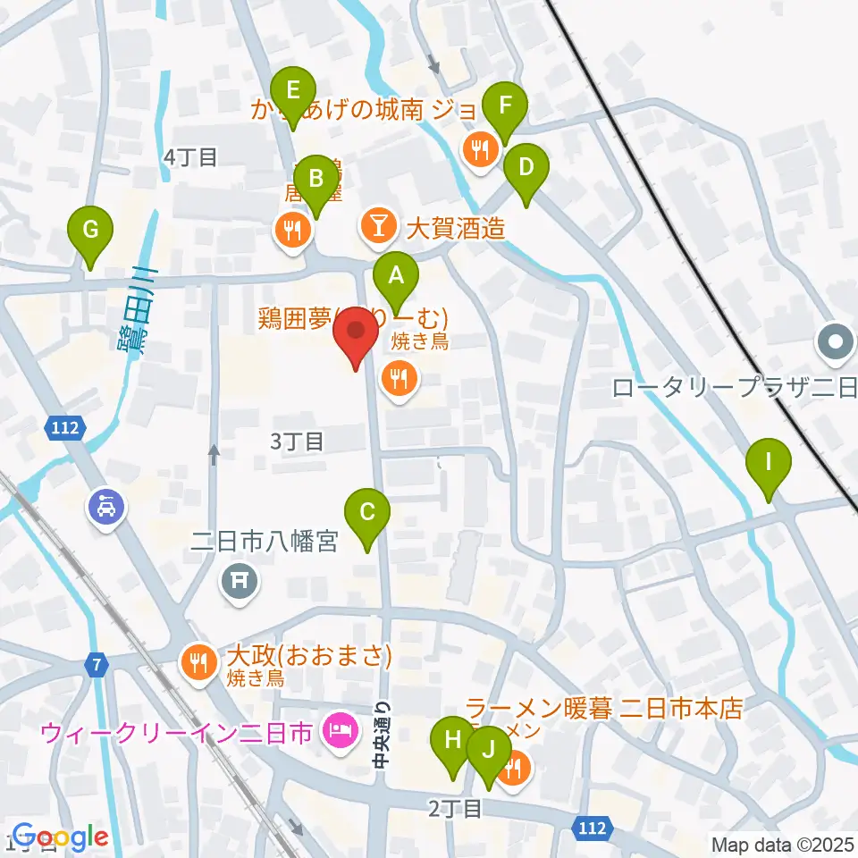 二日市ムーヴメント周辺の駐車場・コインパーキング一覧地図