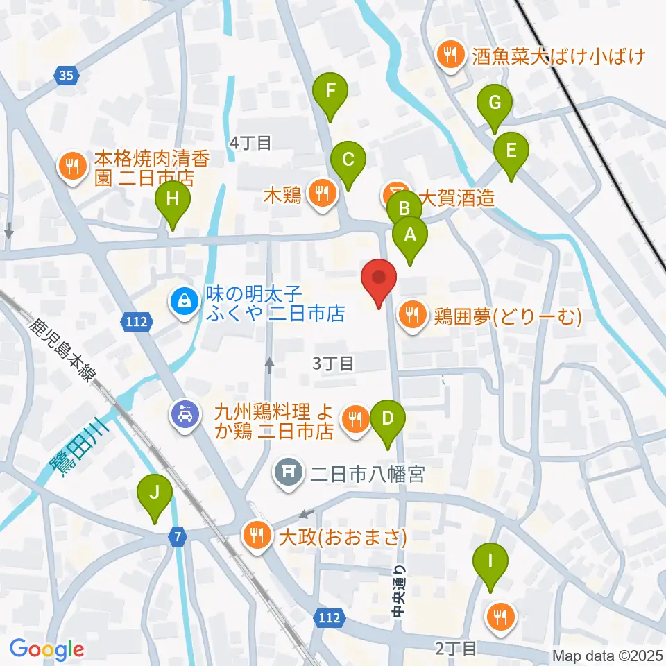 二日市ムーヴメント周辺の駐車場・コインパーキング一覧地図