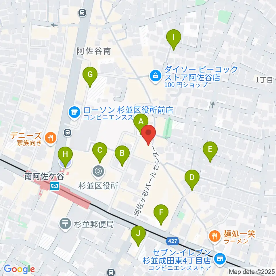 南阿佐ヶ谷ON THE ROOF plus周辺の駐車場・コインパーキング一覧地図