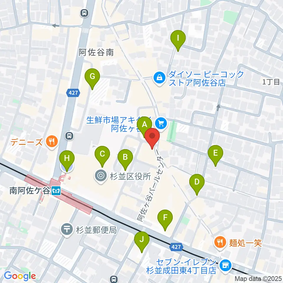 南阿佐ヶ谷ON THE ROOF plus周辺の駐車場・コインパーキング一覧地図