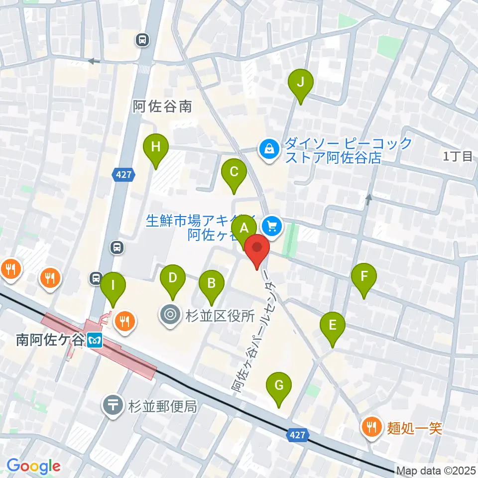 南阿佐ヶ谷ON THE ROOF plus周辺の駐車場・コインパーキング一覧地図