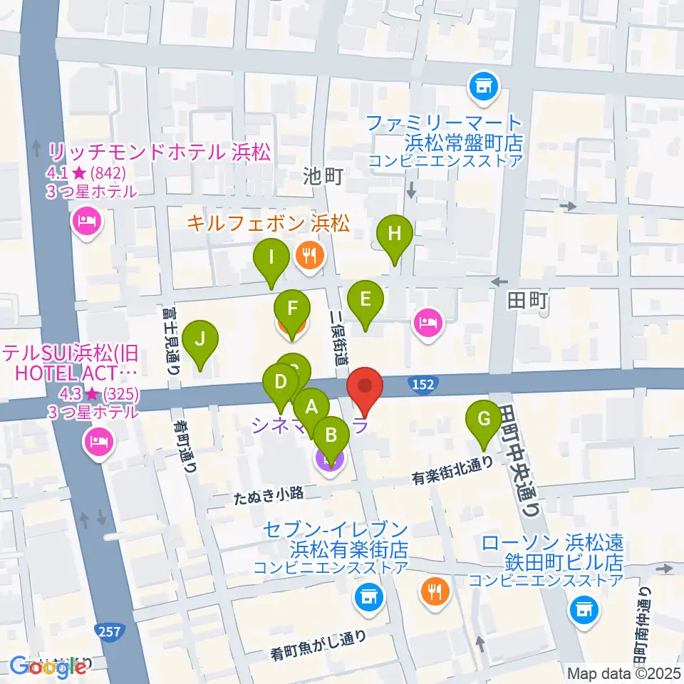ジャズスポット アナログ周辺の駐車場・コインパーキング一覧地図