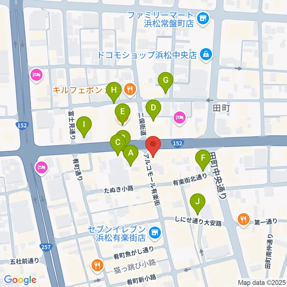 ジャズスポット アナログ周辺の駐車場・コインパーキング一覧地図
