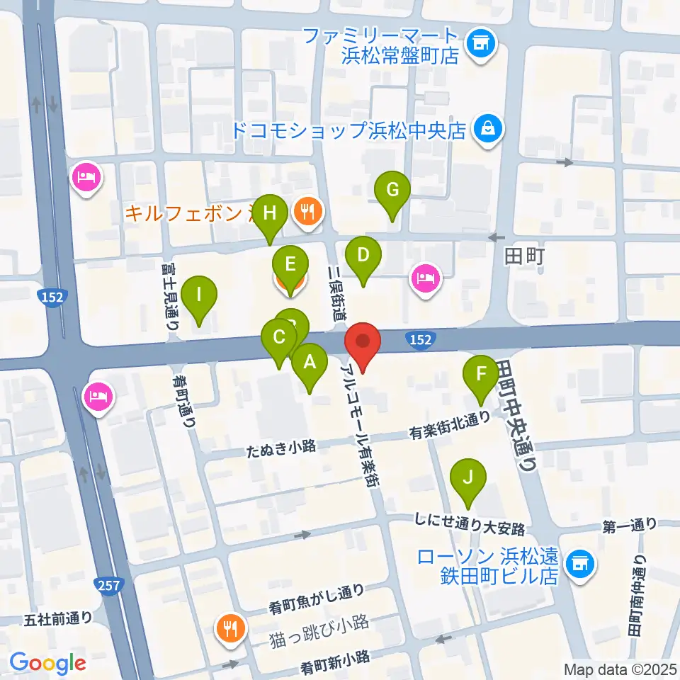 ジャズスポット アナログ周辺の駐車場・コインパーキング一覧地図