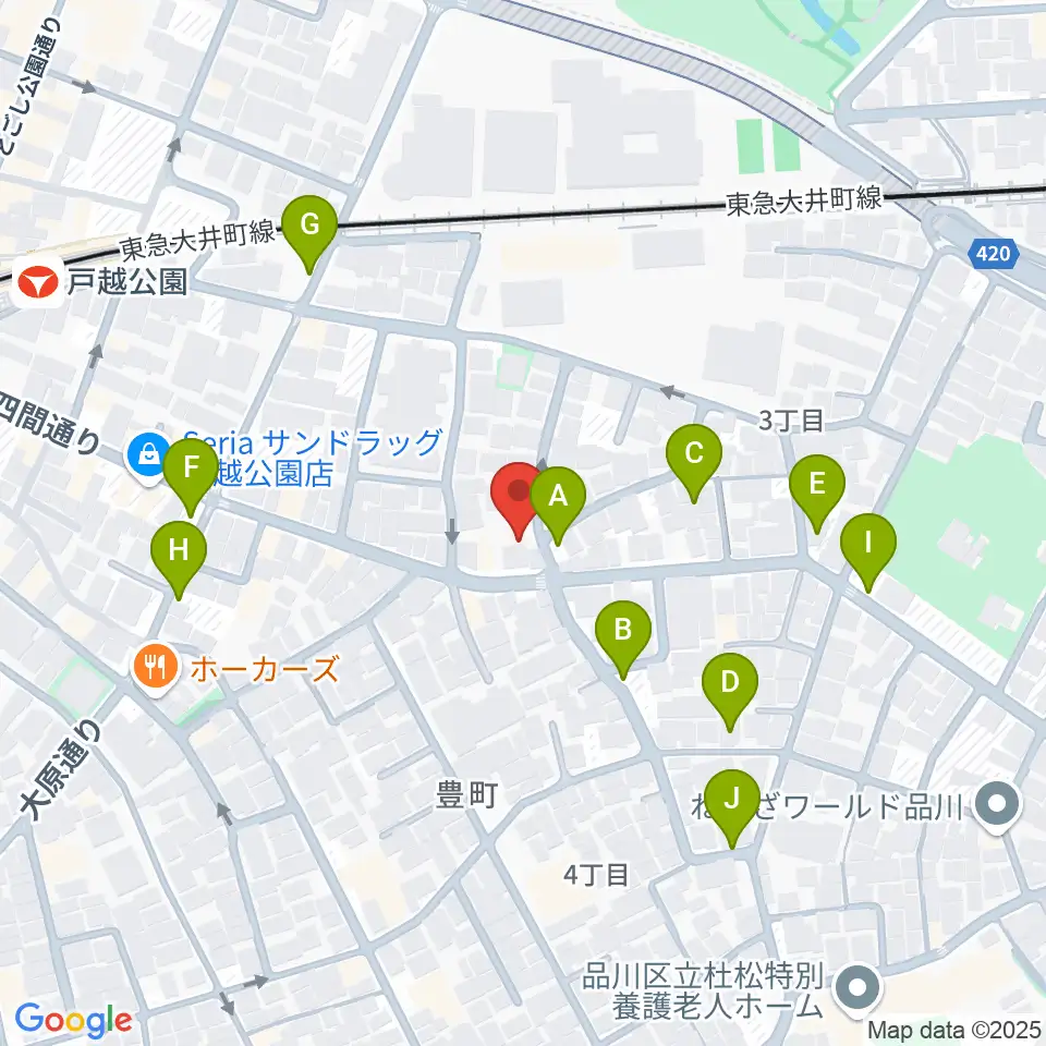 Crunch Studio周辺の駐車場・コインパーキング一覧地図