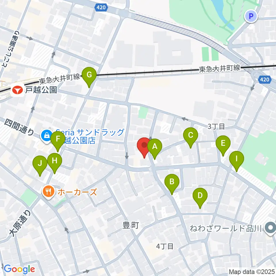 Crunch Studio周辺の駐車場・コインパーキング一覧地図
