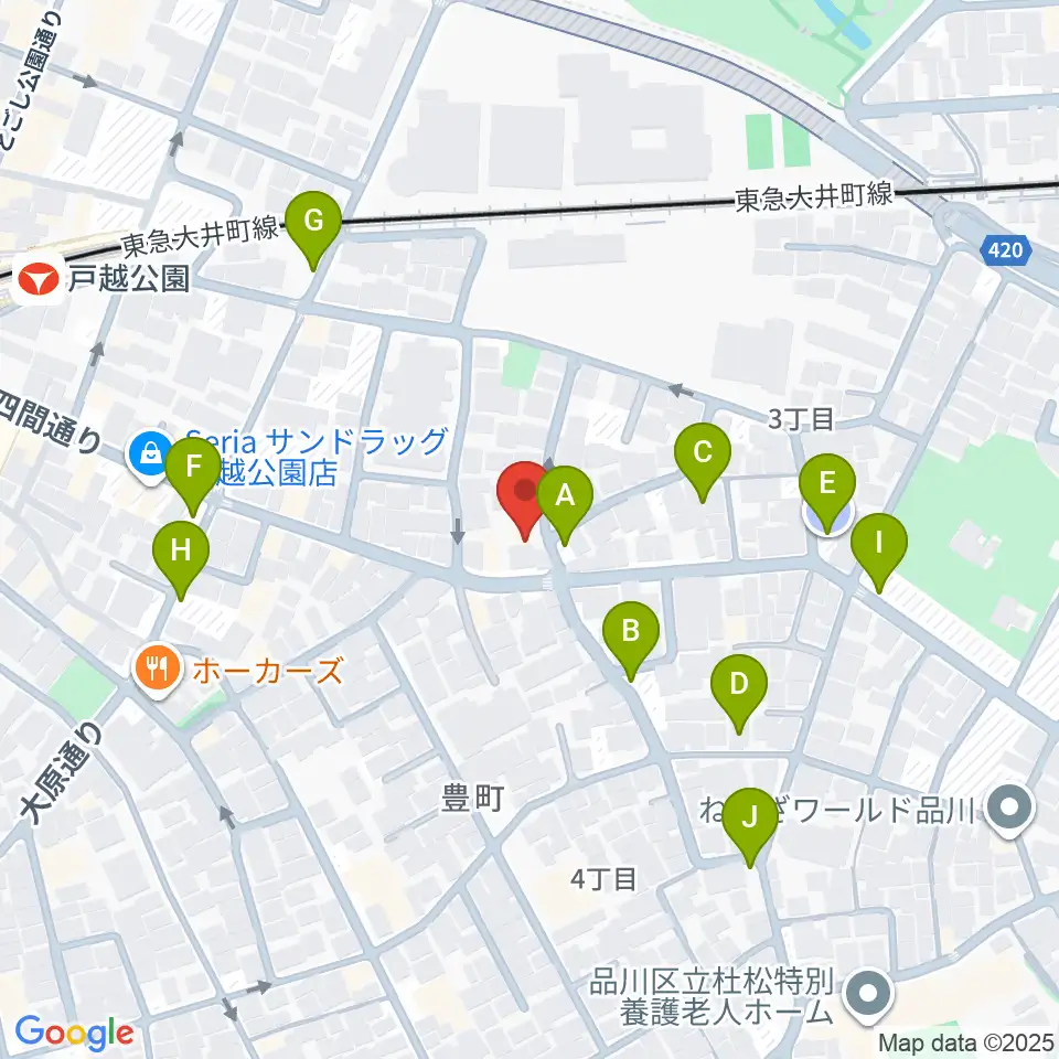 Crunch Studio周辺の駐車場・コインパーキング一覧地図