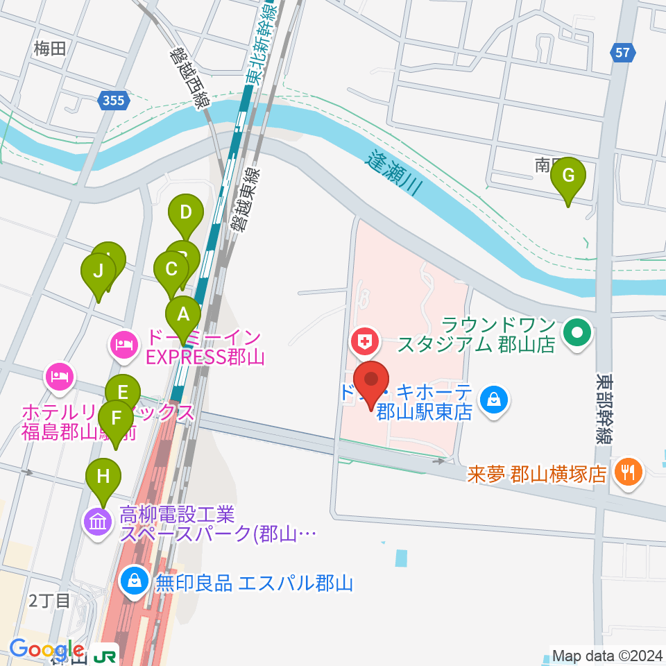 ポラリス保健看護学院メグレズホール周辺の駐車場・コインパーキング一覧地図