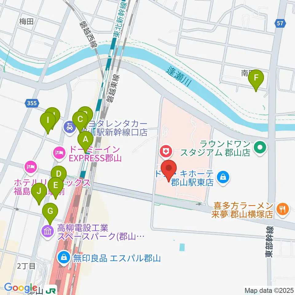ポラリス保健看護学院メグレズホール周辺の駐車場・コインパーキング一覧地図