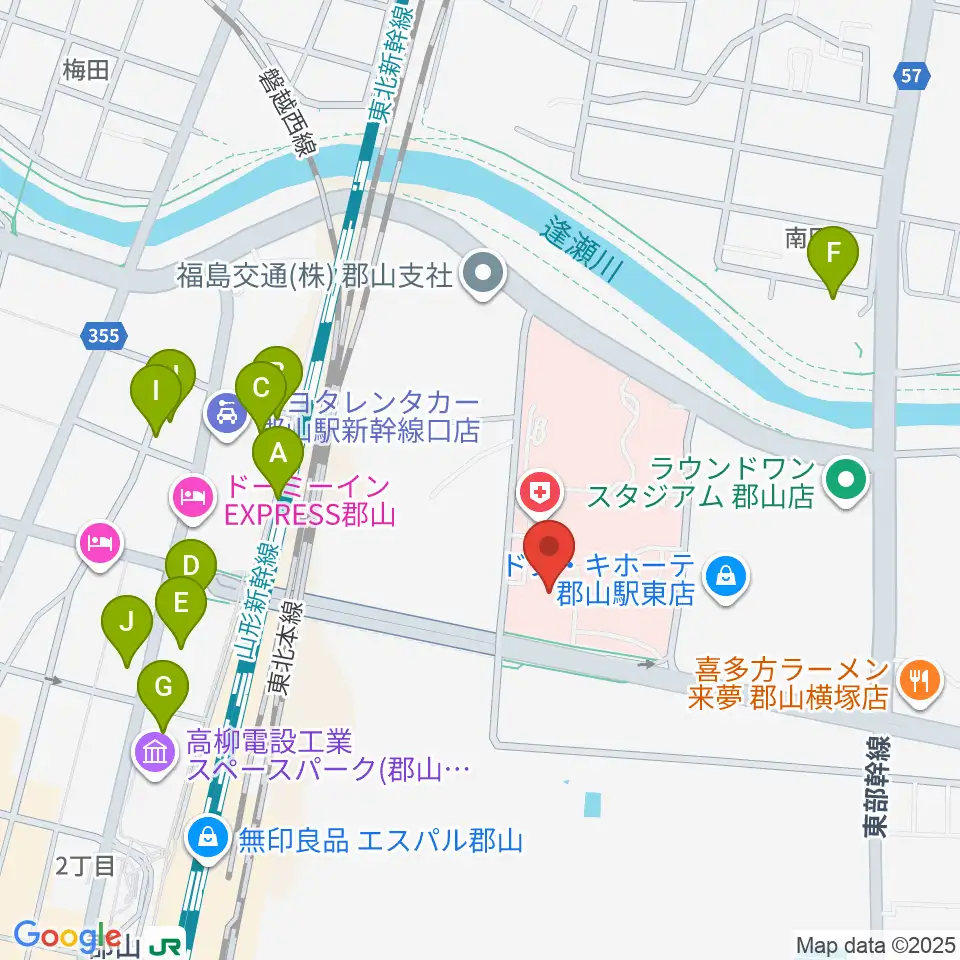 ポラリス保健看護学院メグレズホール周辺の駐車場・コインパーキング一覧地図