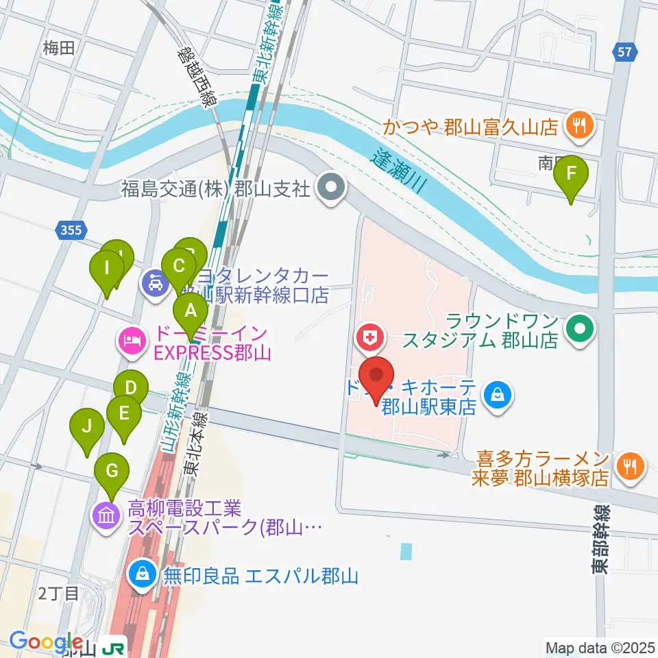 ポラリス保健看護学院メグレズホール周辺の駐車場・コインパーキング一覧地図