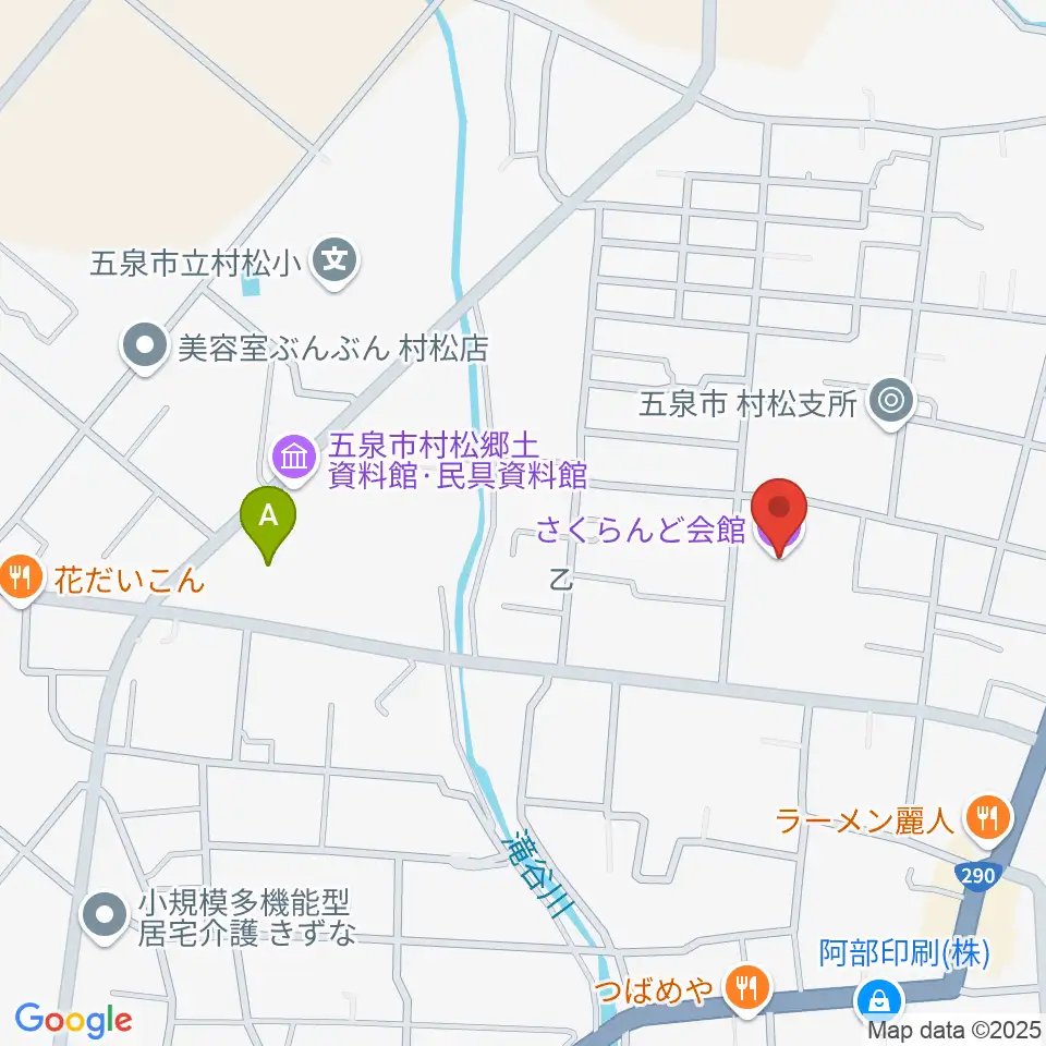 五泉市さくらんど会館周辺の駐車場・コインパーキング一覧地図