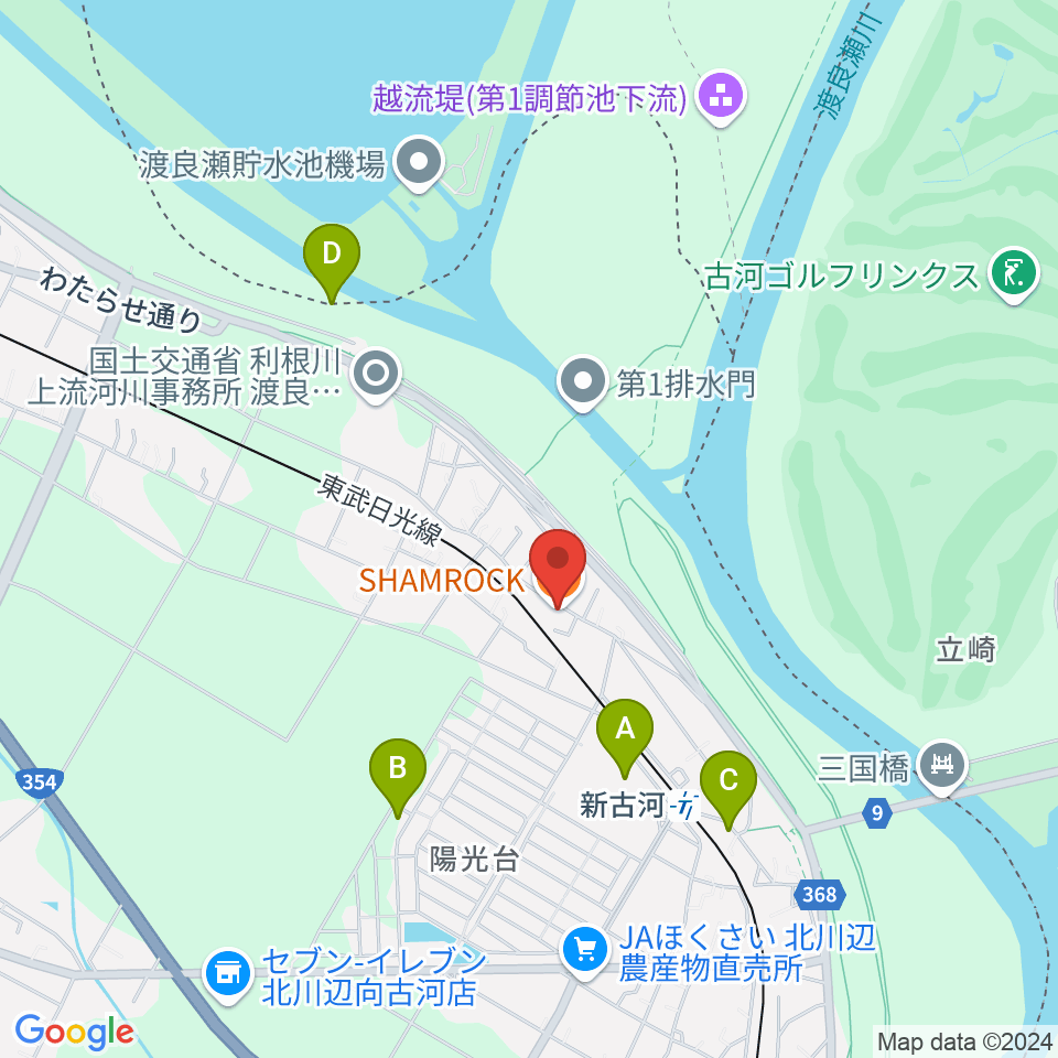 新古河シャムロック周辺の駐車場・コインパーキング一覧地図