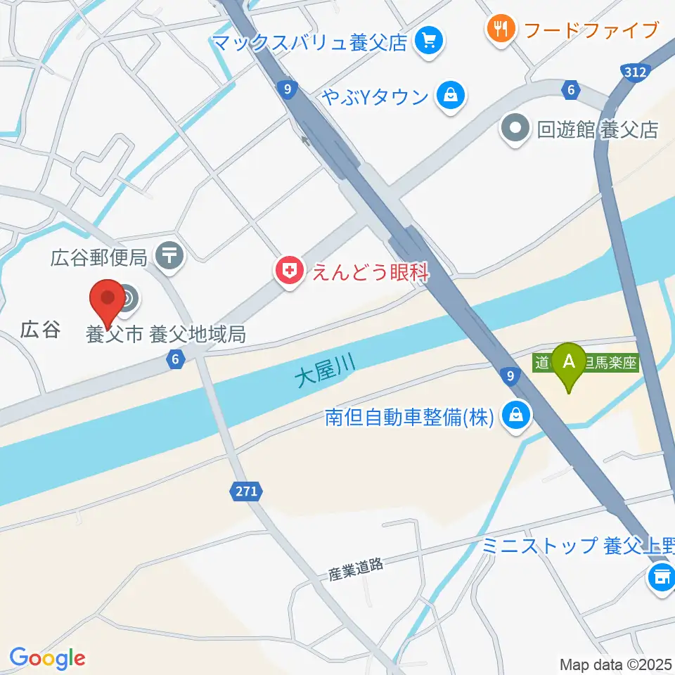 養父市立ビバホール周辺の駐車場・コインパーキング一覧地図