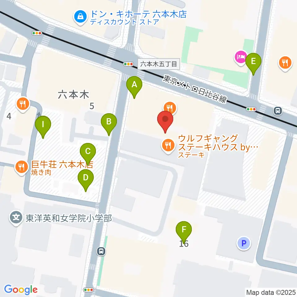 六本木BUZZ周辺の駐車場・コインパーキング一覧地図