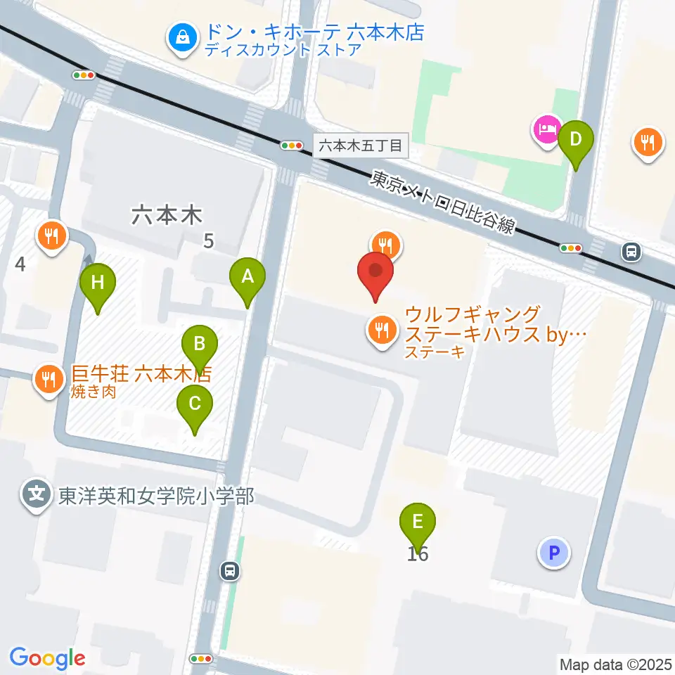 六本木BUZZ周辺の駐車場・コインパーキング一覧地図