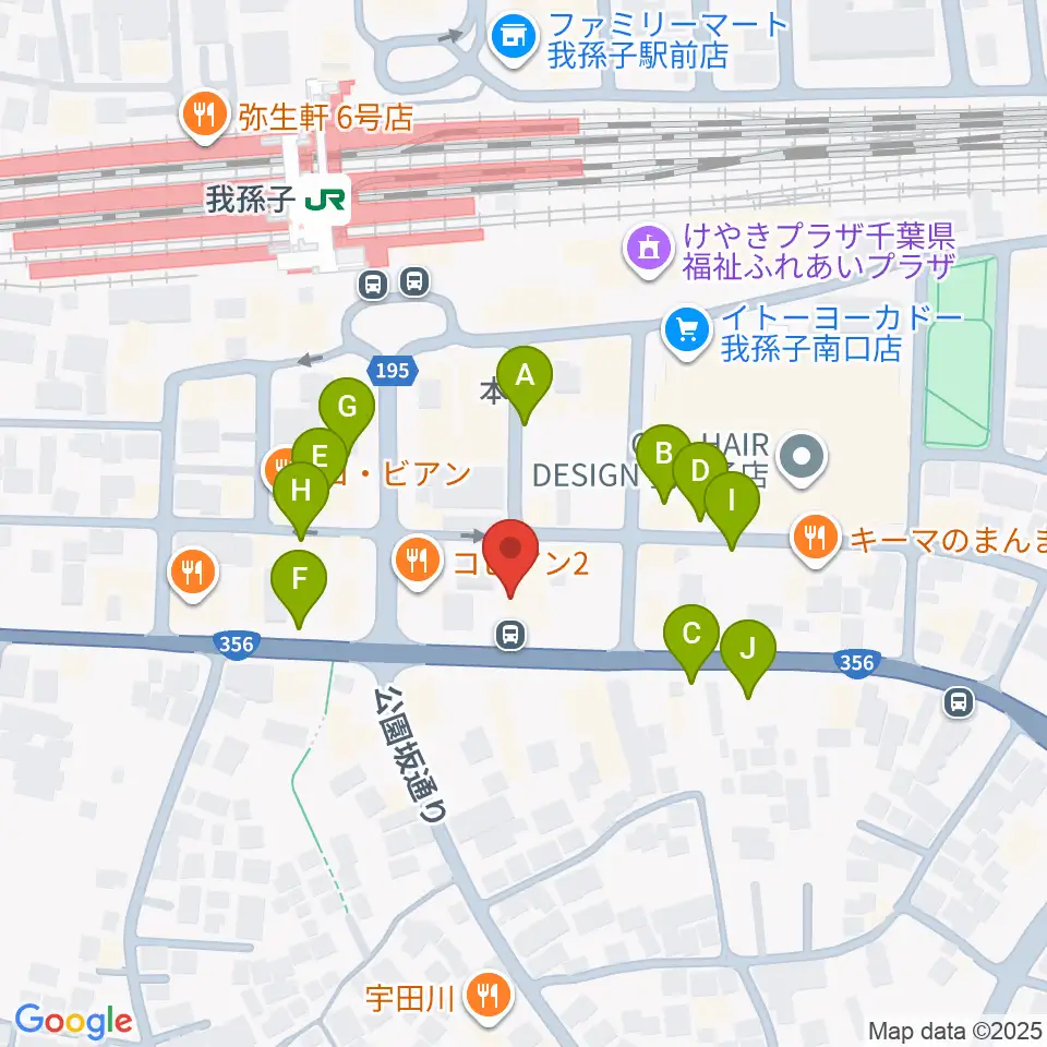 ミリオン楽器 我孫子センター周辺の駐車場・コインパーキング一覧地図