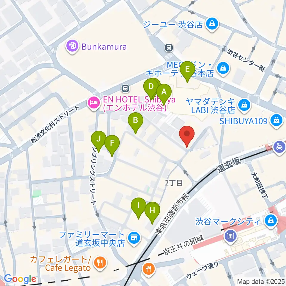 渋谷KO-KO周辺の駐車場・コインパーキング一覧地図
