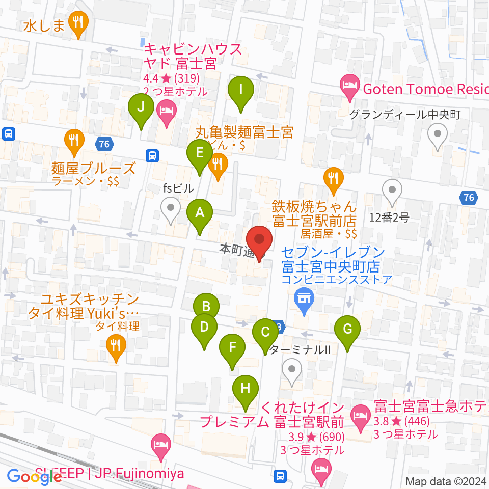 ロックハウスポパイ周辺の駐車場・コインパーキング一覧地図