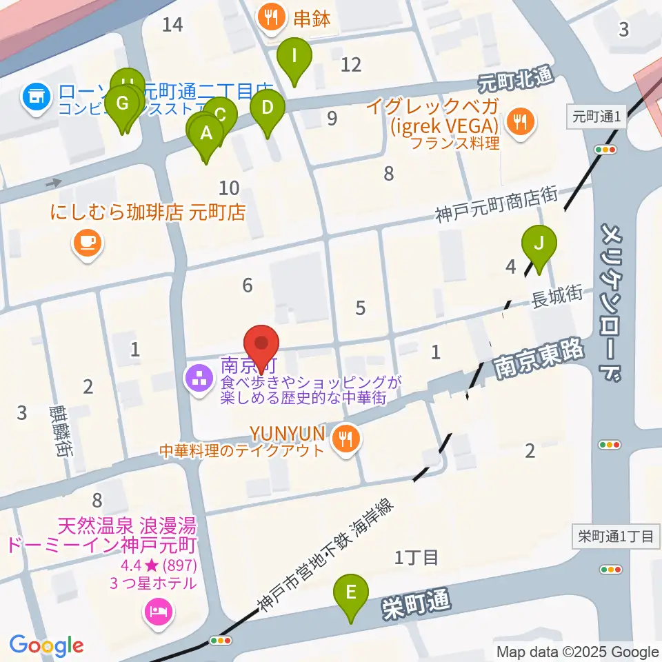 アルチザンハウス神戸周辺の駐車場・コインパーキング一覧地図