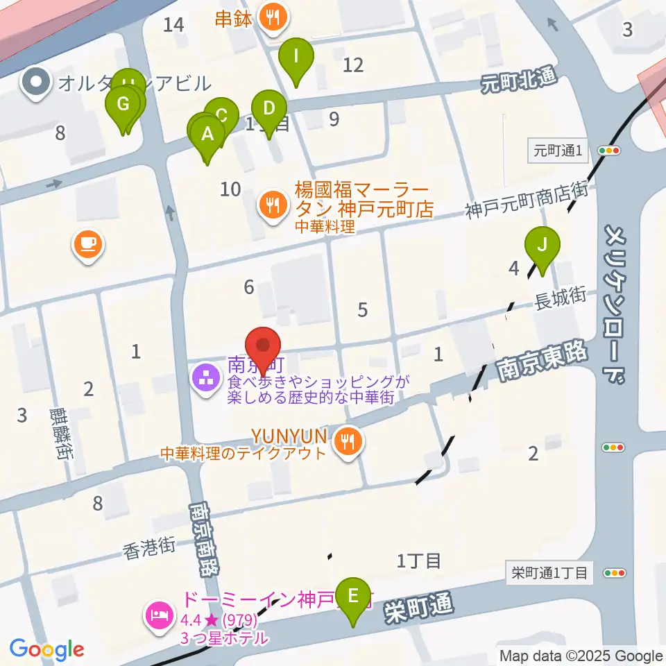 アルチザンハウス神戸周辺の駐車場・コインパーキング一覧地図