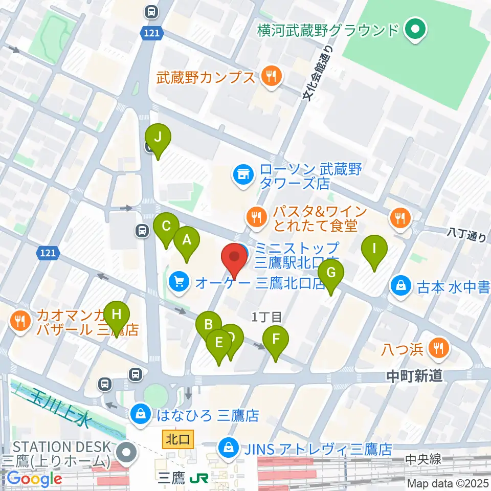 SONIDO II周辺の駐車場・コインパーキング一覧地図