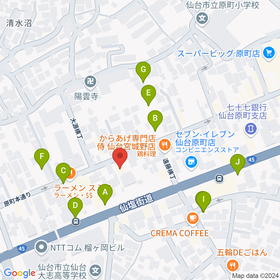 UNION / FUNNEL周辺の駐車場・コインパーキング一覧地図