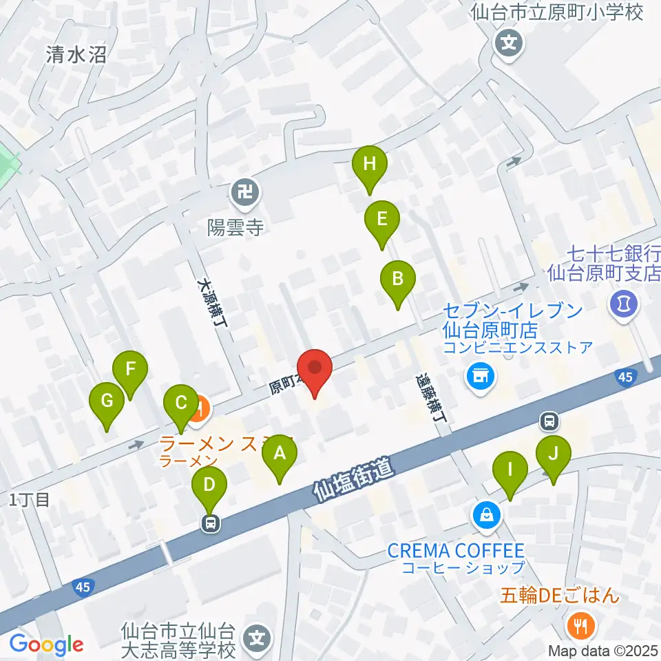 UNION / FUNNEL周辺の駐車場・コインパーキング一覧地図
