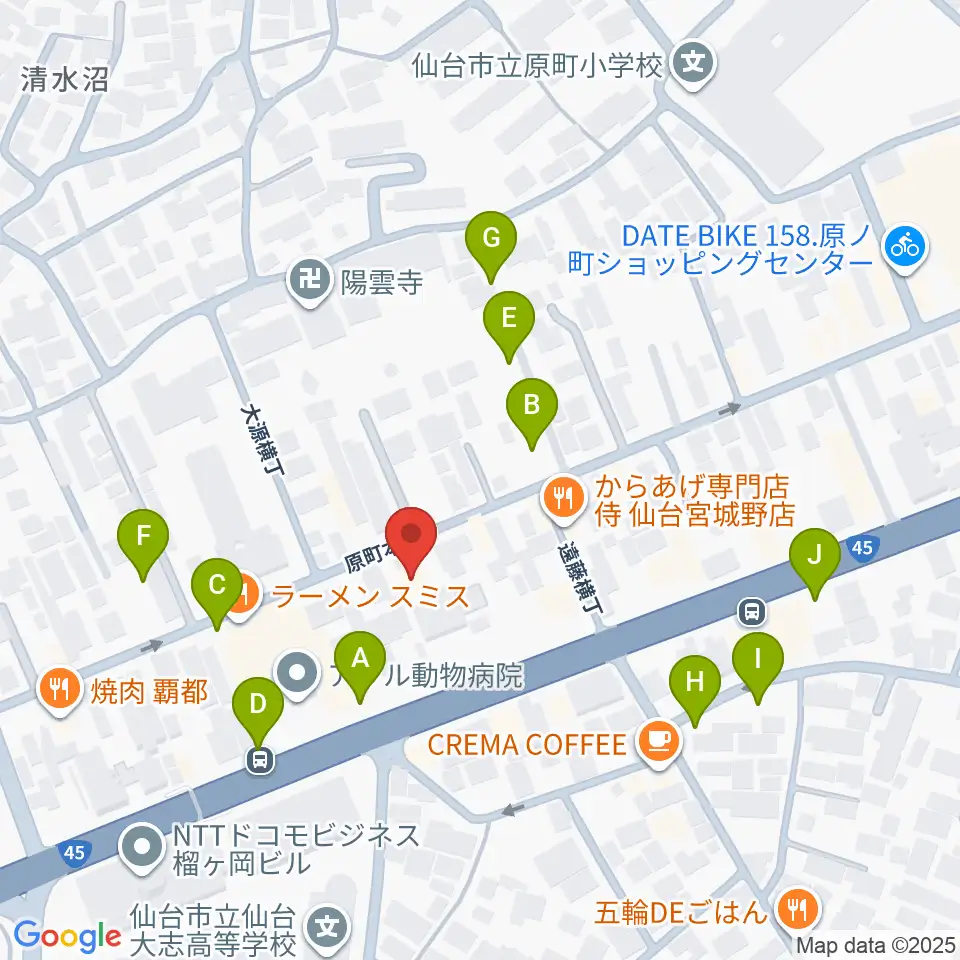 UNION / FUNNEL周辺の駐車場・コインパーキング一覧地図