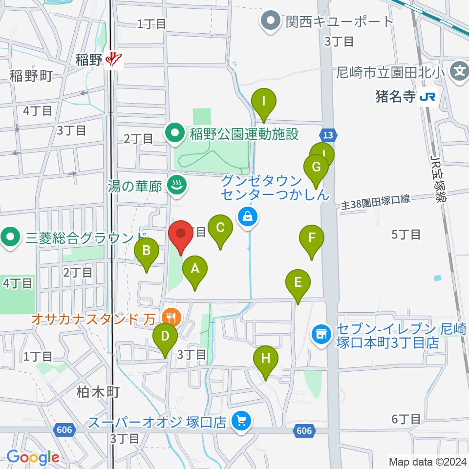 ローゼンビートクライネルザール周辺の駐車場・コインパーキング一覧地図