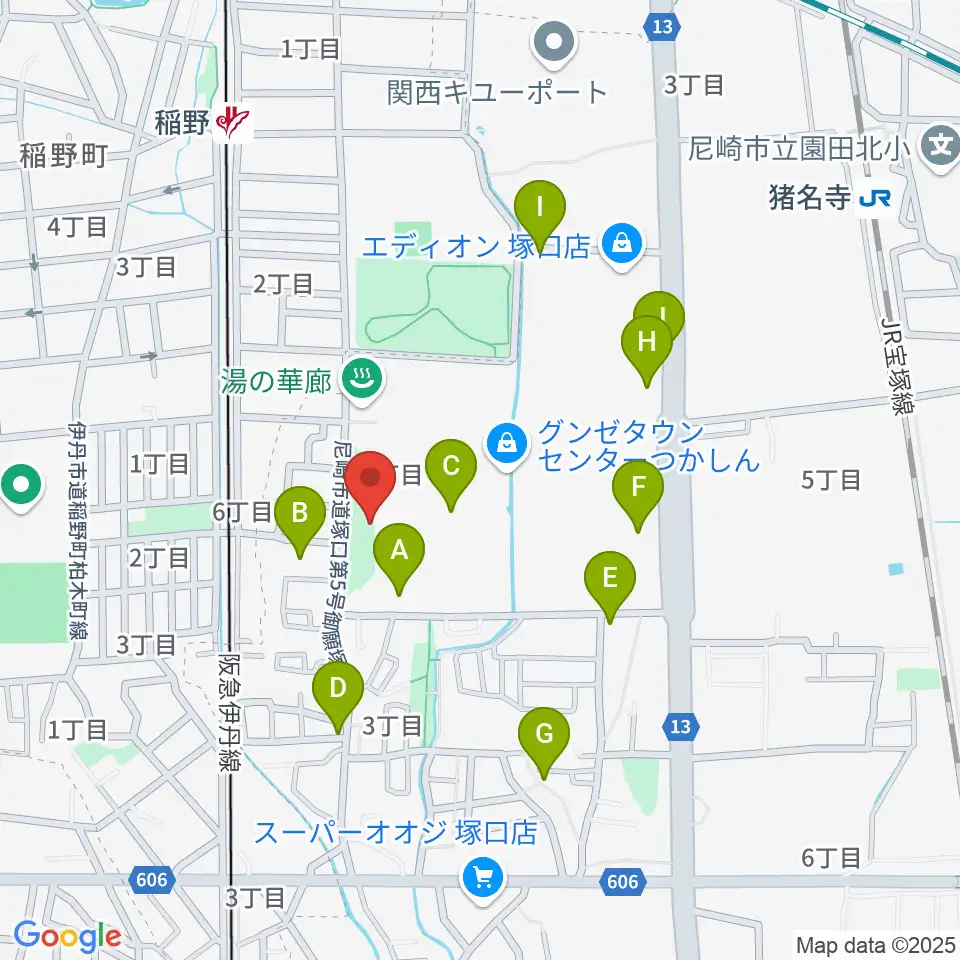 ローゼンビートクライネルザール周辺の駐車場・コインパーキング一覧地図