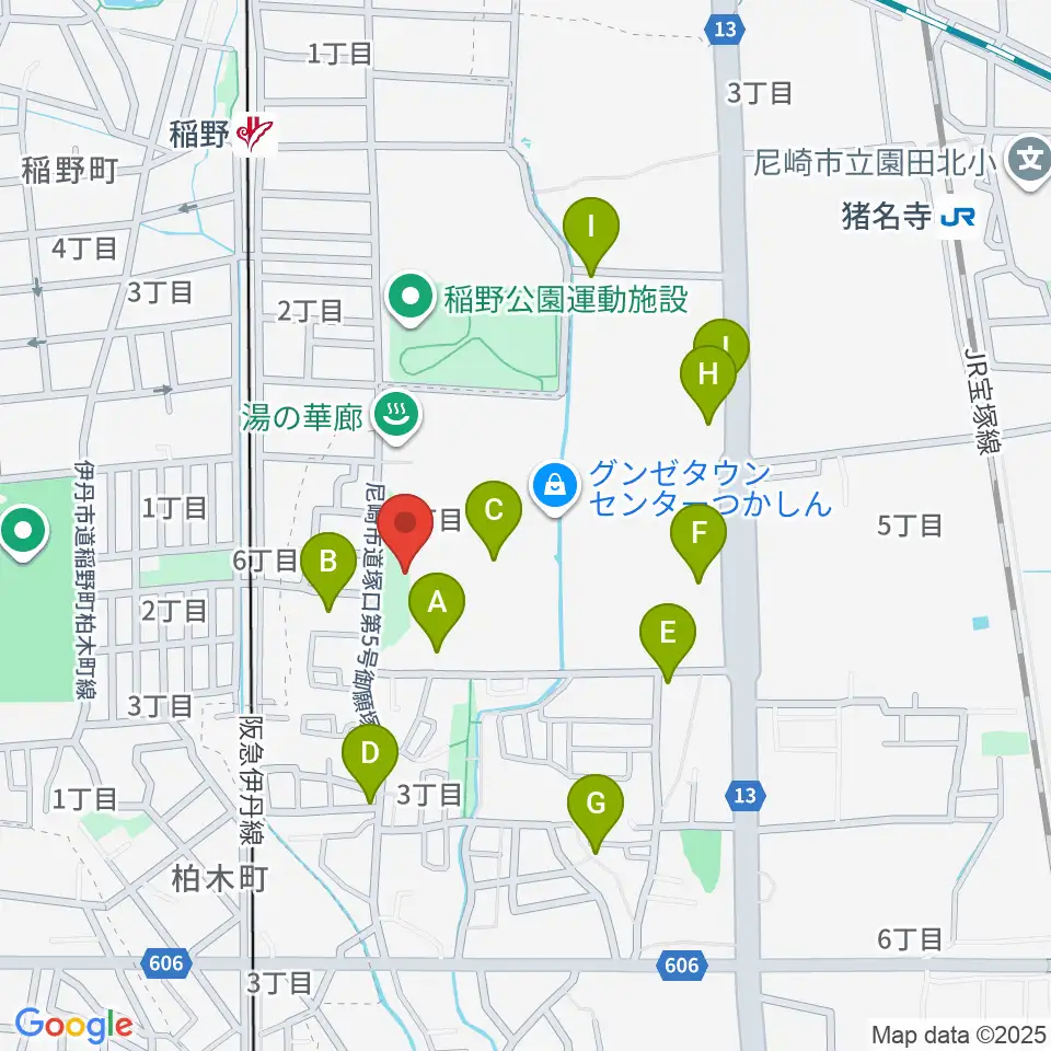 ローゼンビートクライネルザール周辺の駐車場・コインパーキング一覧地図