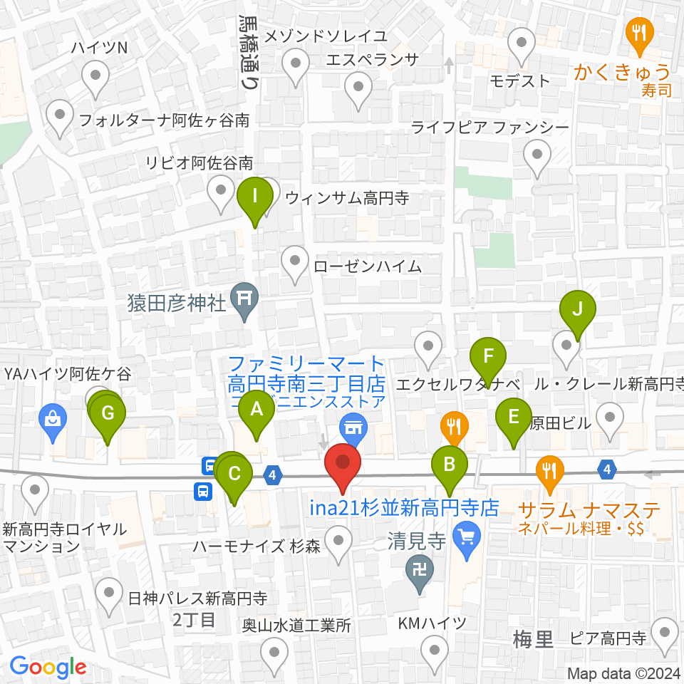 OTOlab周辺の駐車場・コインパーキング一覧地図