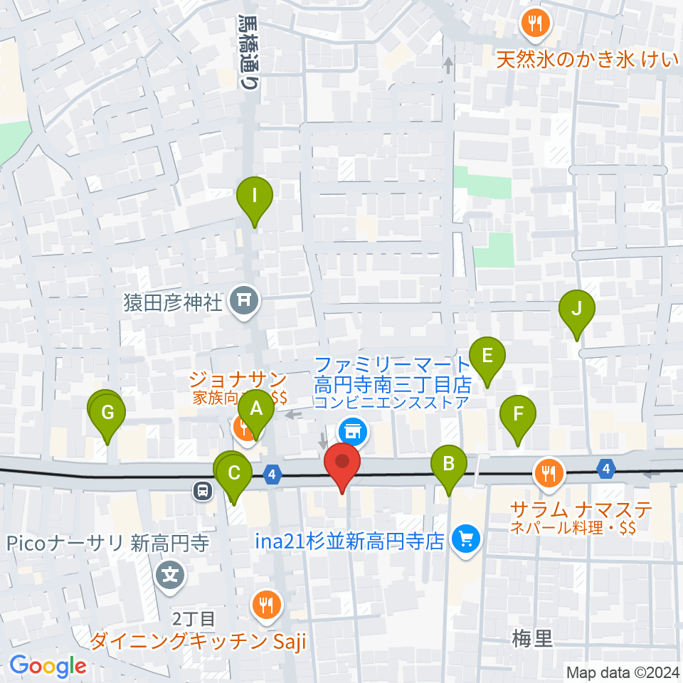 OTOlab周辺の駐車場・コインパーキング一覧地図