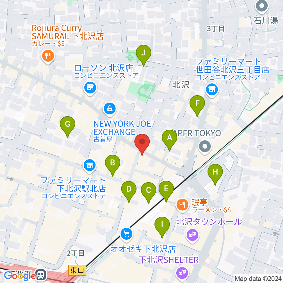 下北沢ムムリック・マーフィー周辺の駐車場・コインパーキング一覧地図