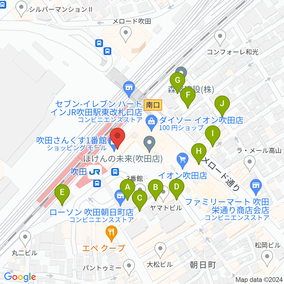 さんくすホール周辺の駐車場・コインパーキング一覧地図