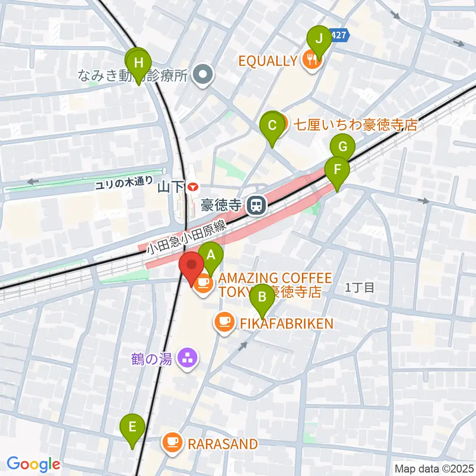 Leaf room 豪徳寺周辺の駐車場・コインパーキング一覧地図
