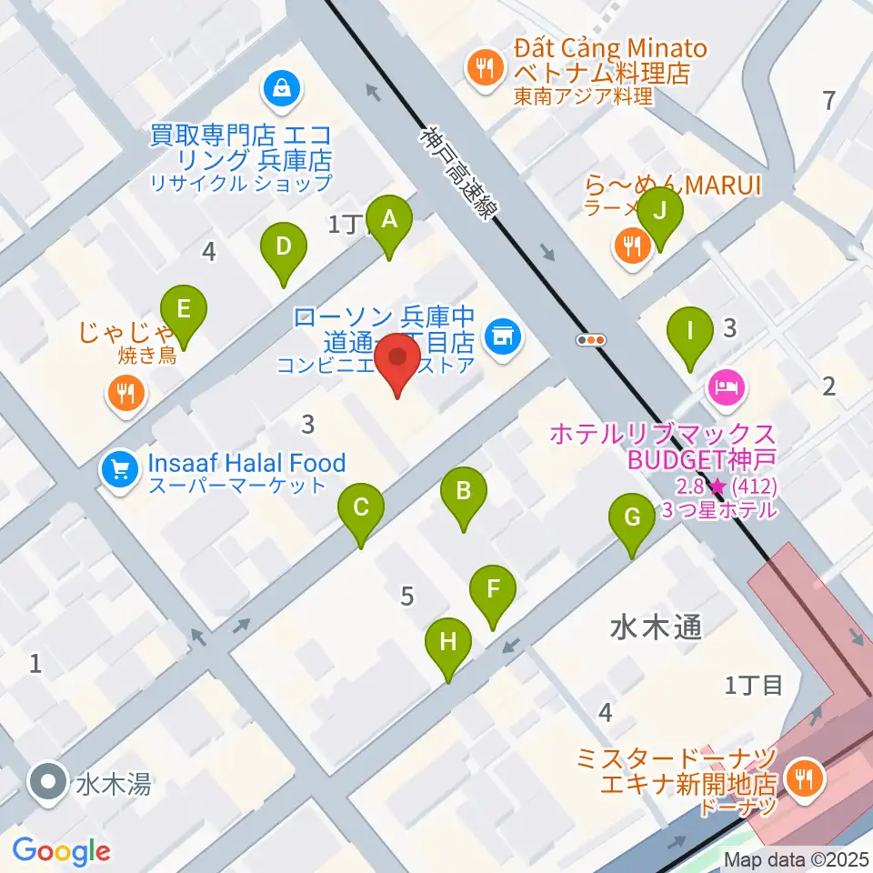 ダイヤ通音楽ホール周辺の駐車場・コインパーキング一覧地図