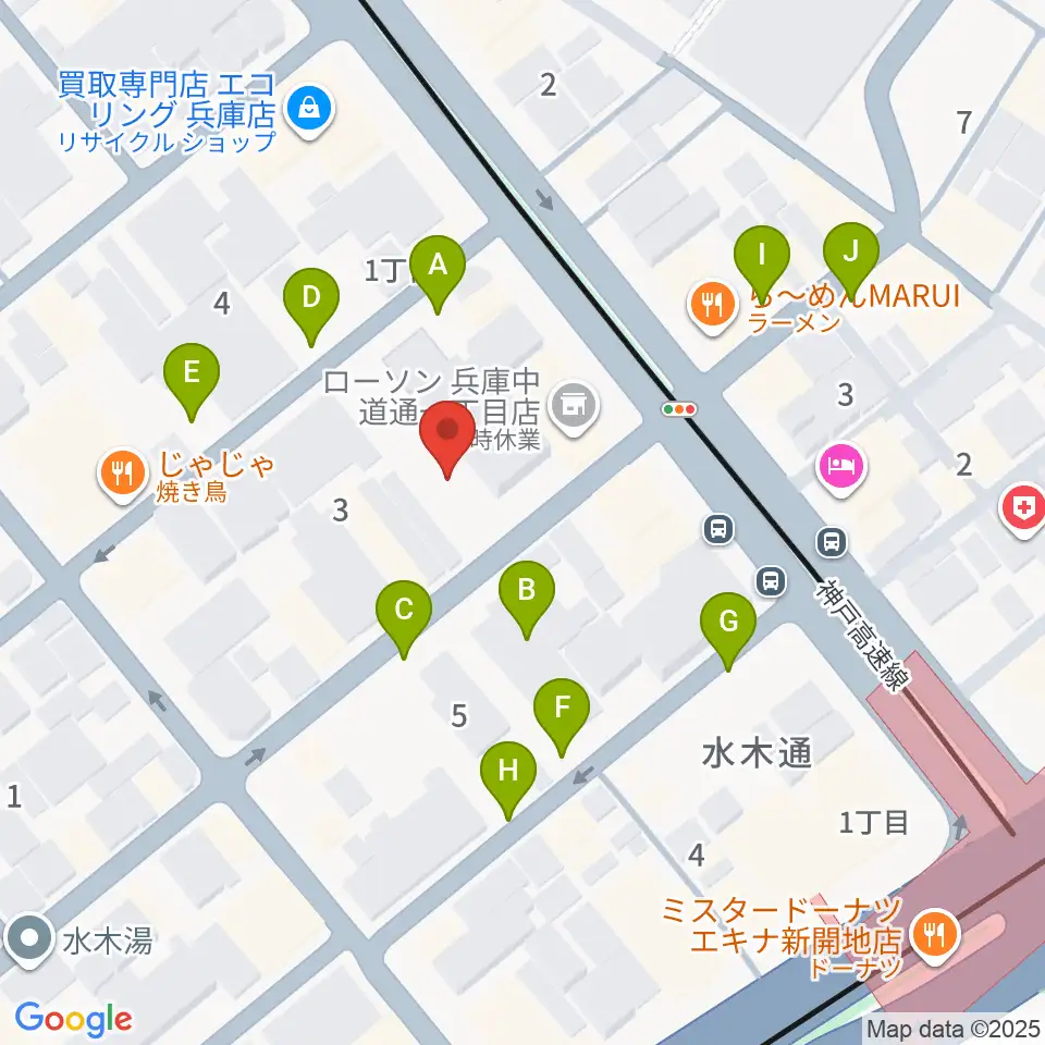 ダイヤ通音楽ホール周辺の駐車場・コインパーキング一覧地図