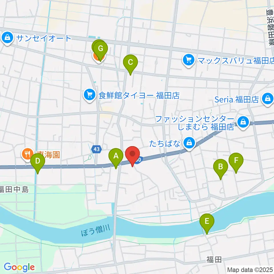 ドルチェ倉庫周辺の駐車場・コインパーキング一覧地図