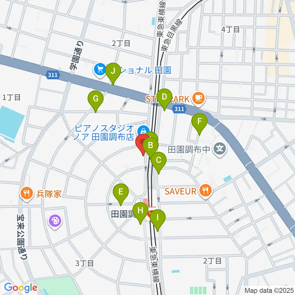 ピアノ調律センター サロン・ド・ウツノミヤ周辺の駐車場・コインパーキング一覧地図