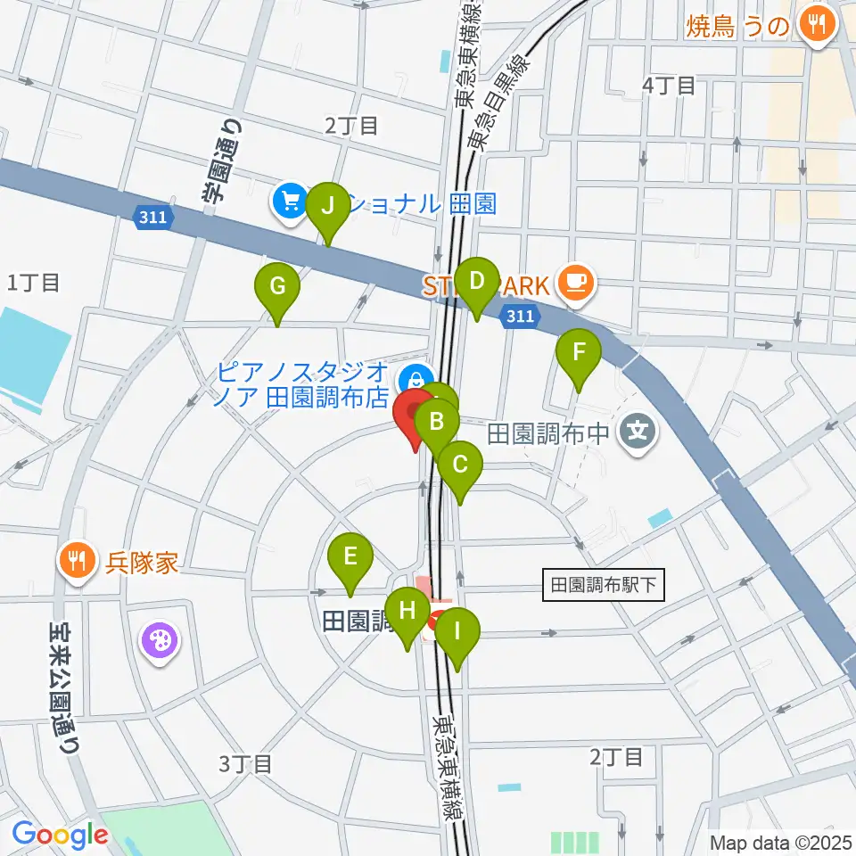 ピアノ調律センター サロン・ド・ウツノミヤ周辺の駐車場・コインパーキング一覧地図