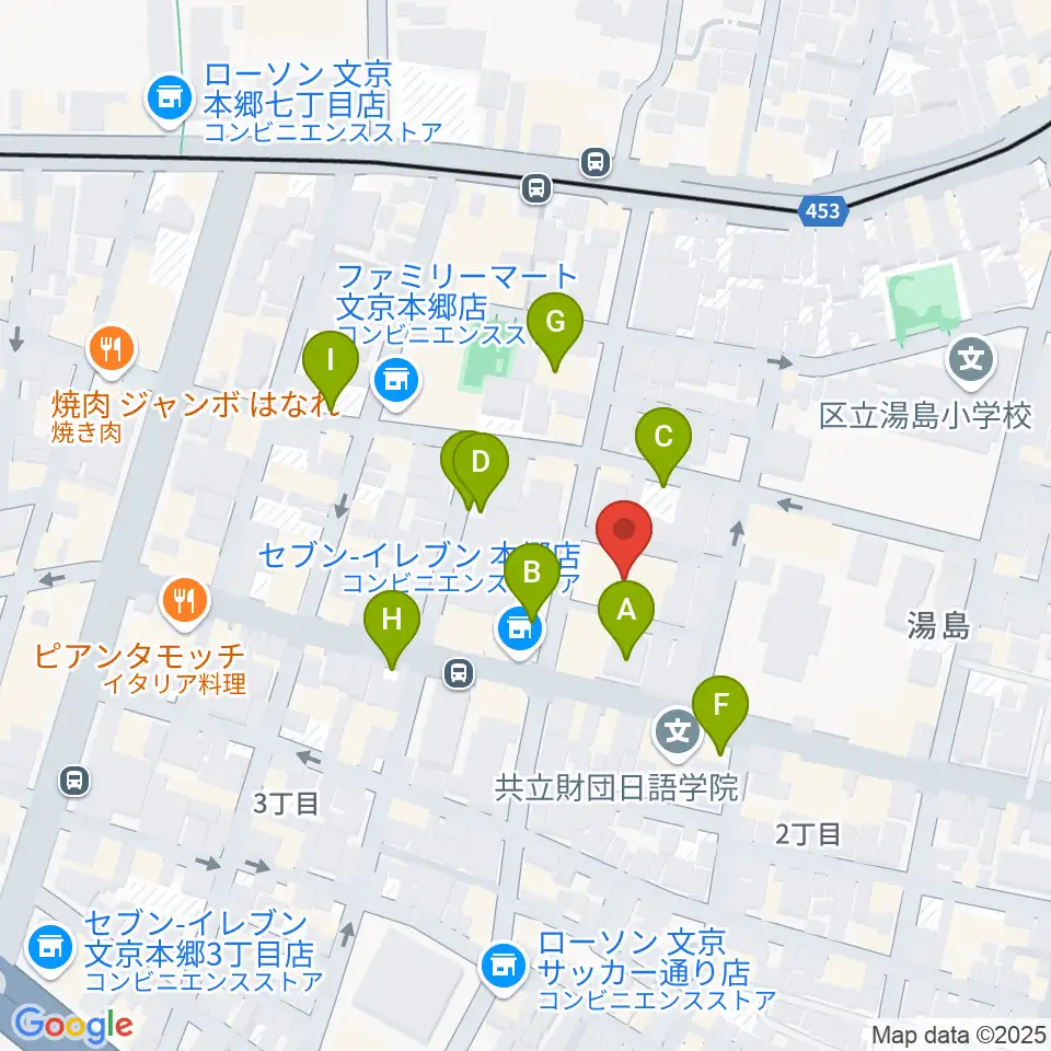 アムリタ・カスタム・ギターズ周辺の駐車場・コインパーキング一覧地図