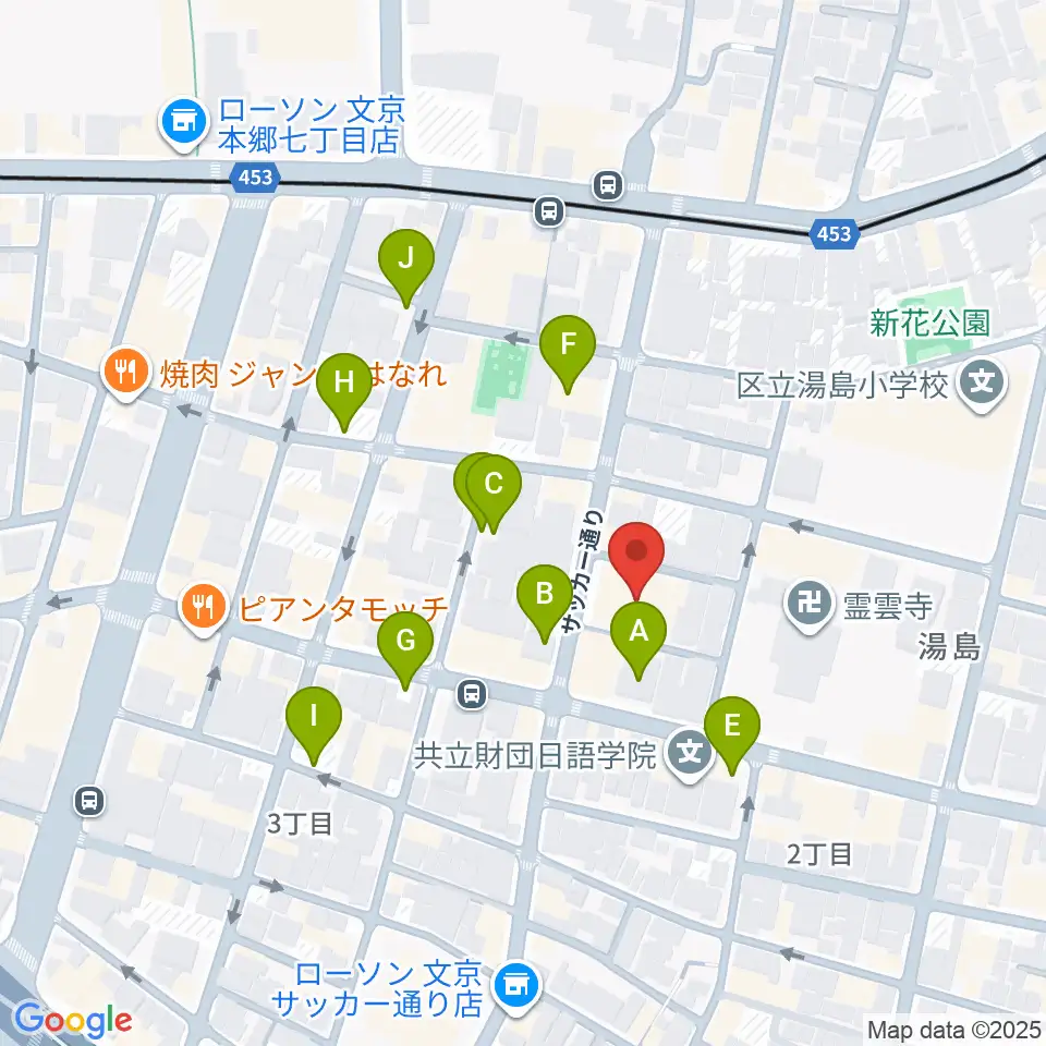 アムリタ・カスタム・ギターズ周辺の駐車場・コインパーキング一覧地図