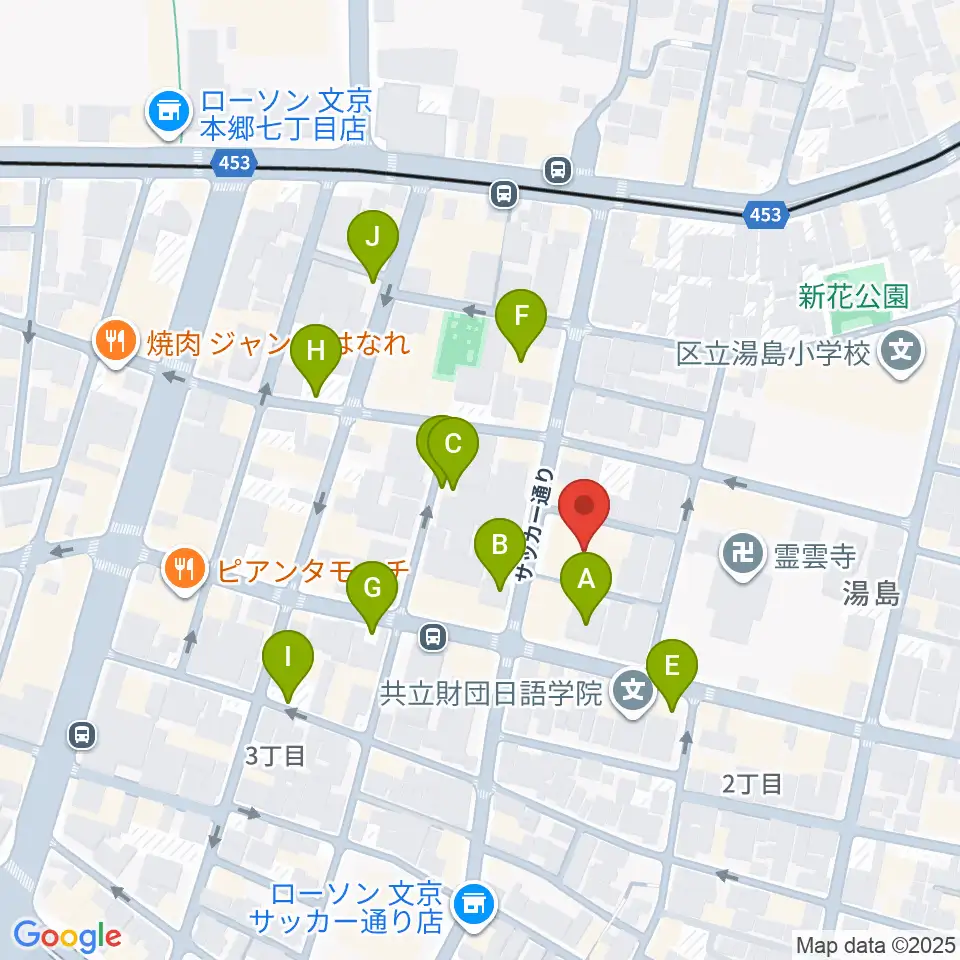 アムリタ・カスタム・ギターズ周辺の駐車場・コインパーキング一覧地図
