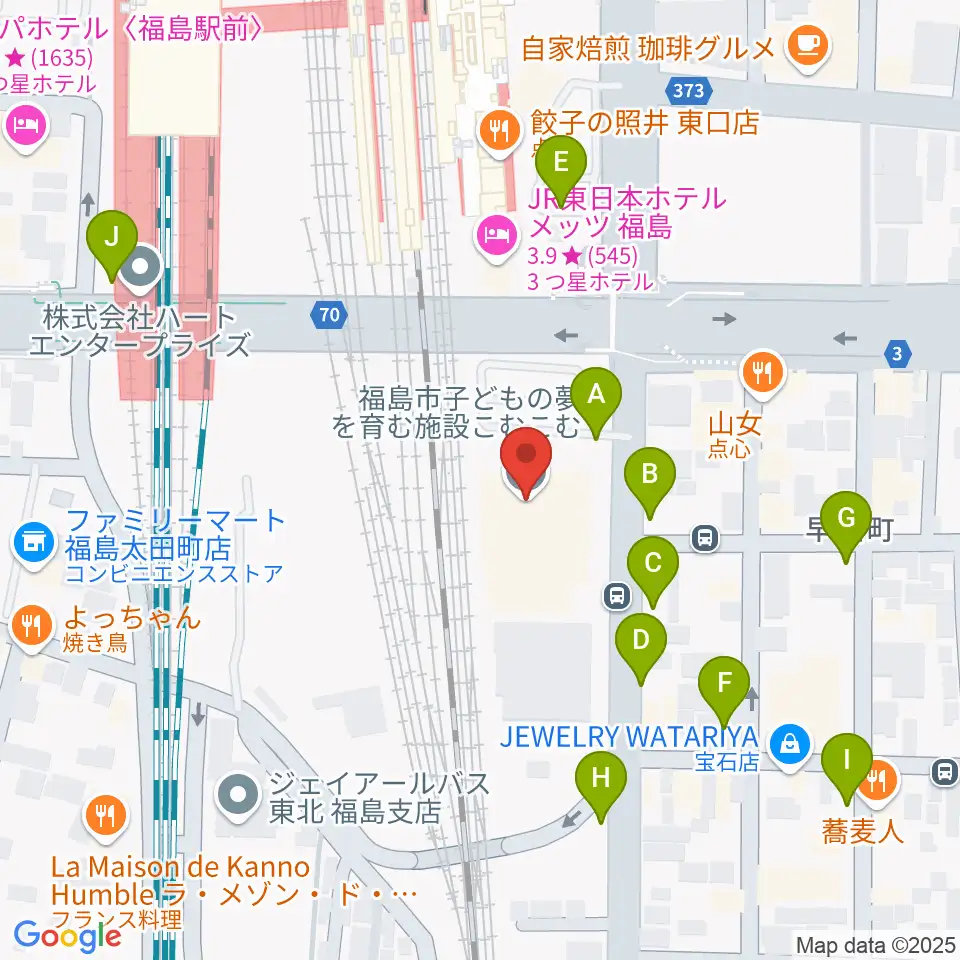こむこむ館周辺の駐車場・コインパーキング一覧地図