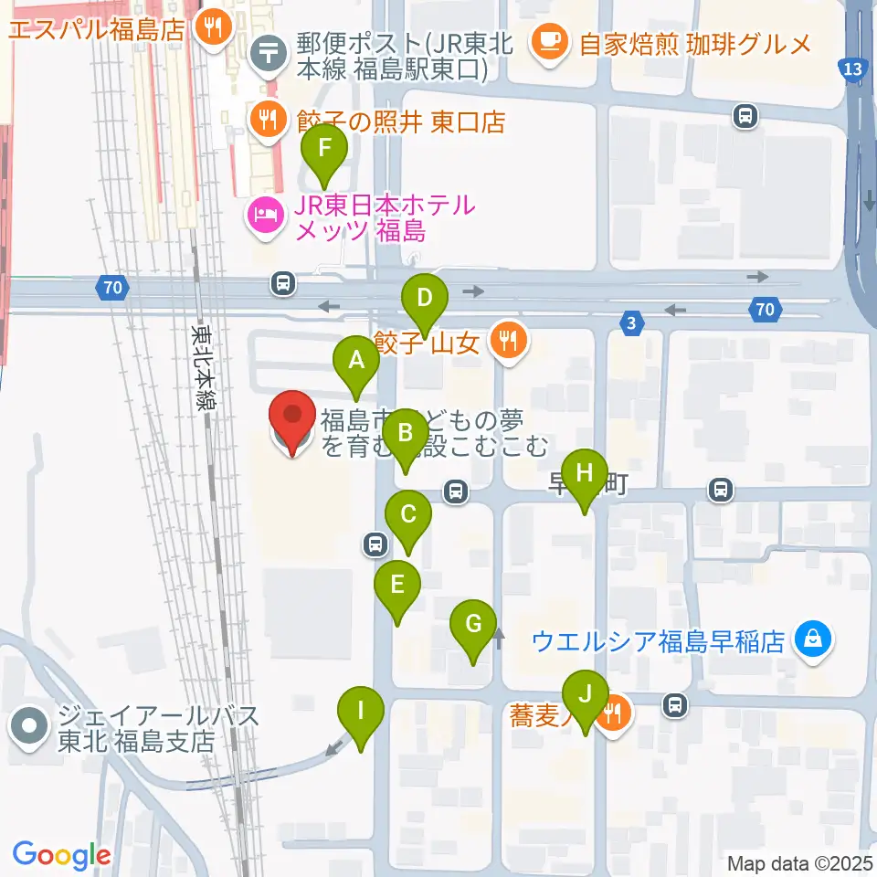 こむこむ館周辺の駐車場・コインパーキング一覧地図
