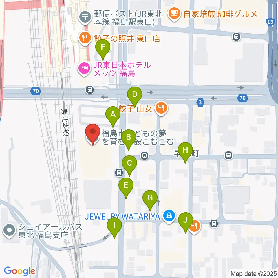 こむこむ館周辺の駐車場・コインパーキング一覧地図