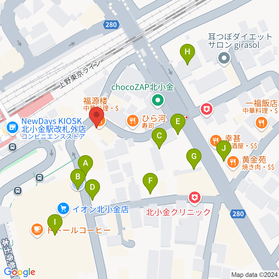 北小金Throbber周辺の駐車場・コインパーキング一覧地図