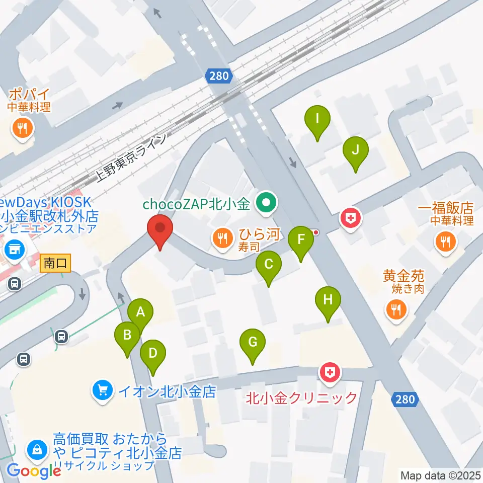 北小金Throbber周辺の駐車場・コインパーキング一覧地図